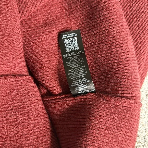 ASOS Design Deep Red Knitted Mini Sweater Dress Size 12 - Picture 5 of 9